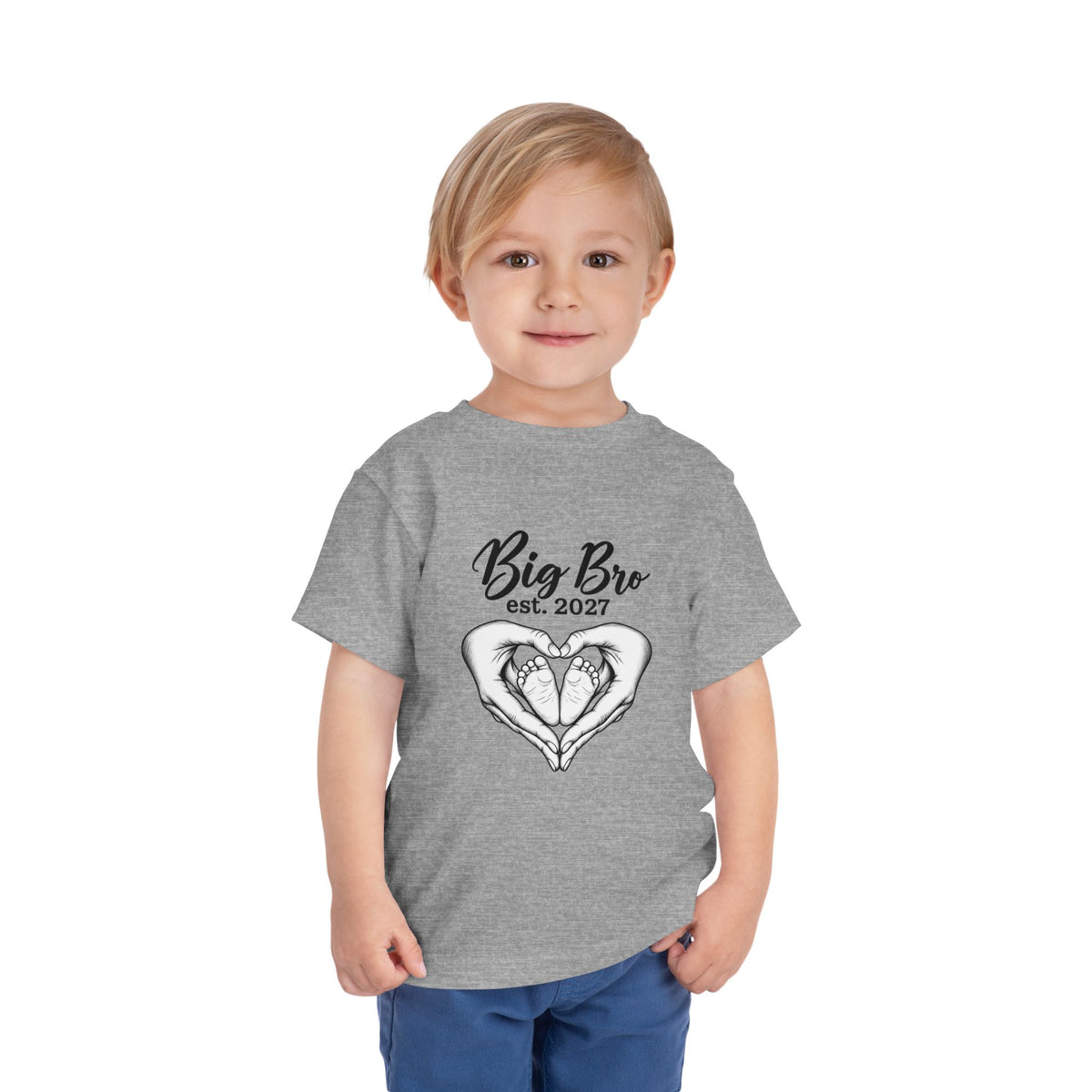 Big Bro Est. 2027 Toddler Tee