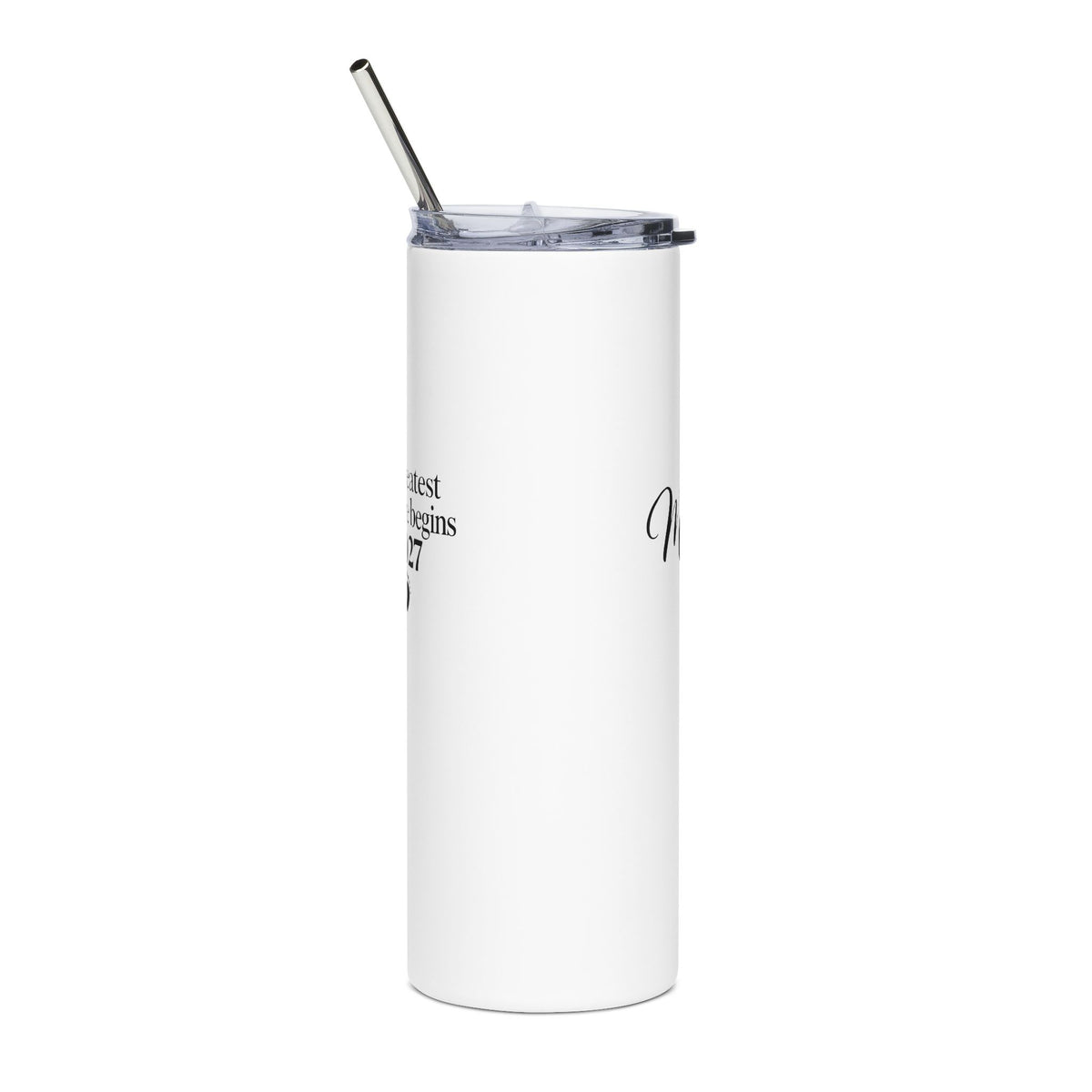 Mommy Est. 2027 Gift-Reveal Stainless Steel Tumbler