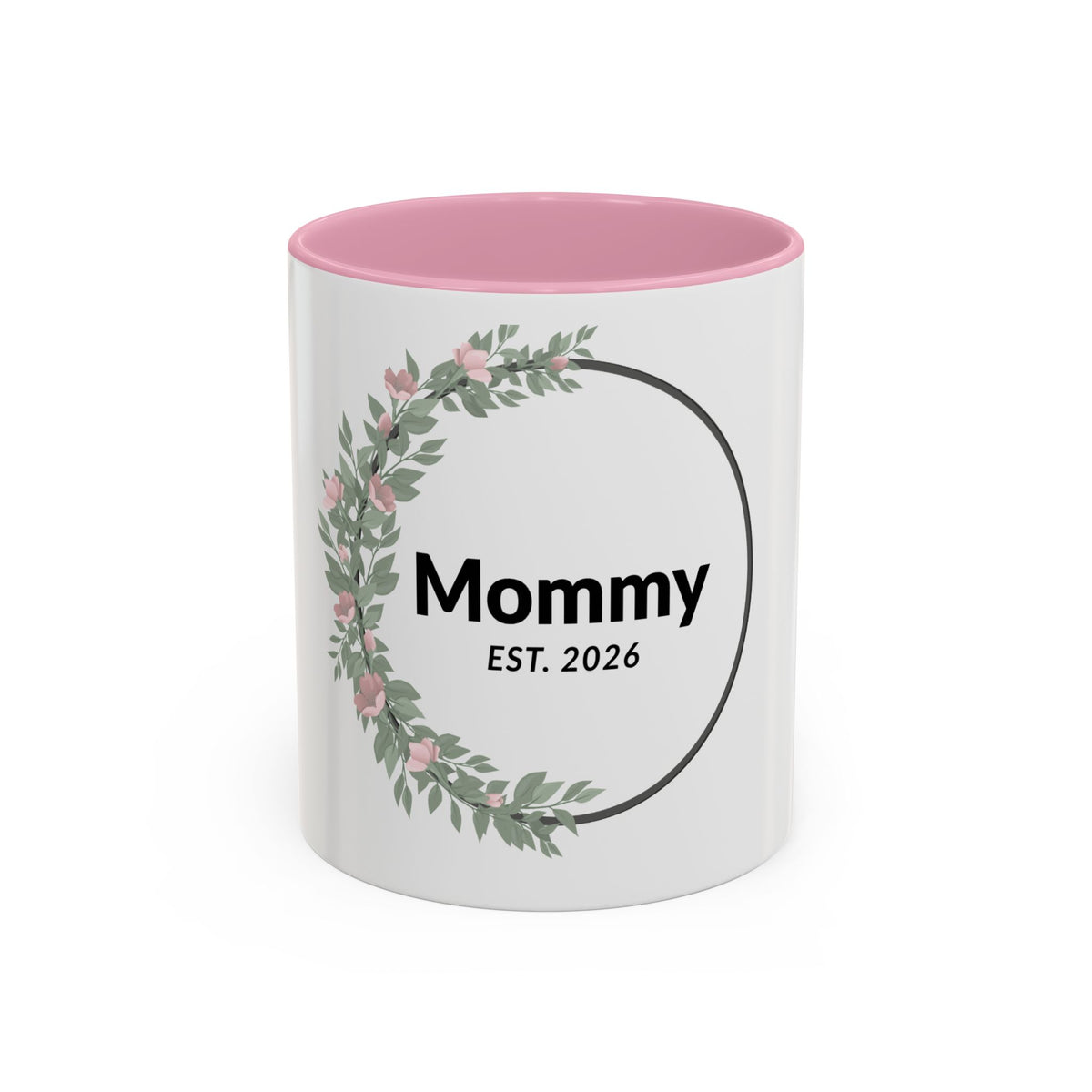 Mommy Est. 2026 Floral Mug