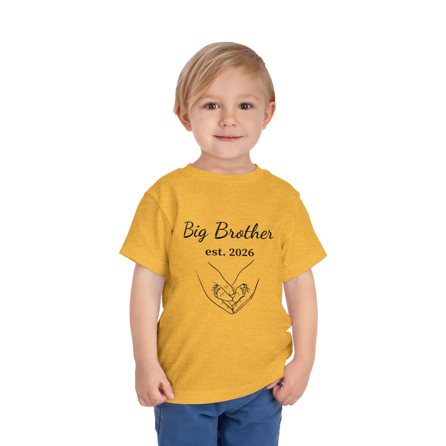 Big Brother est. 2026 Toddler Tee — New Sibling Announcement Shirt