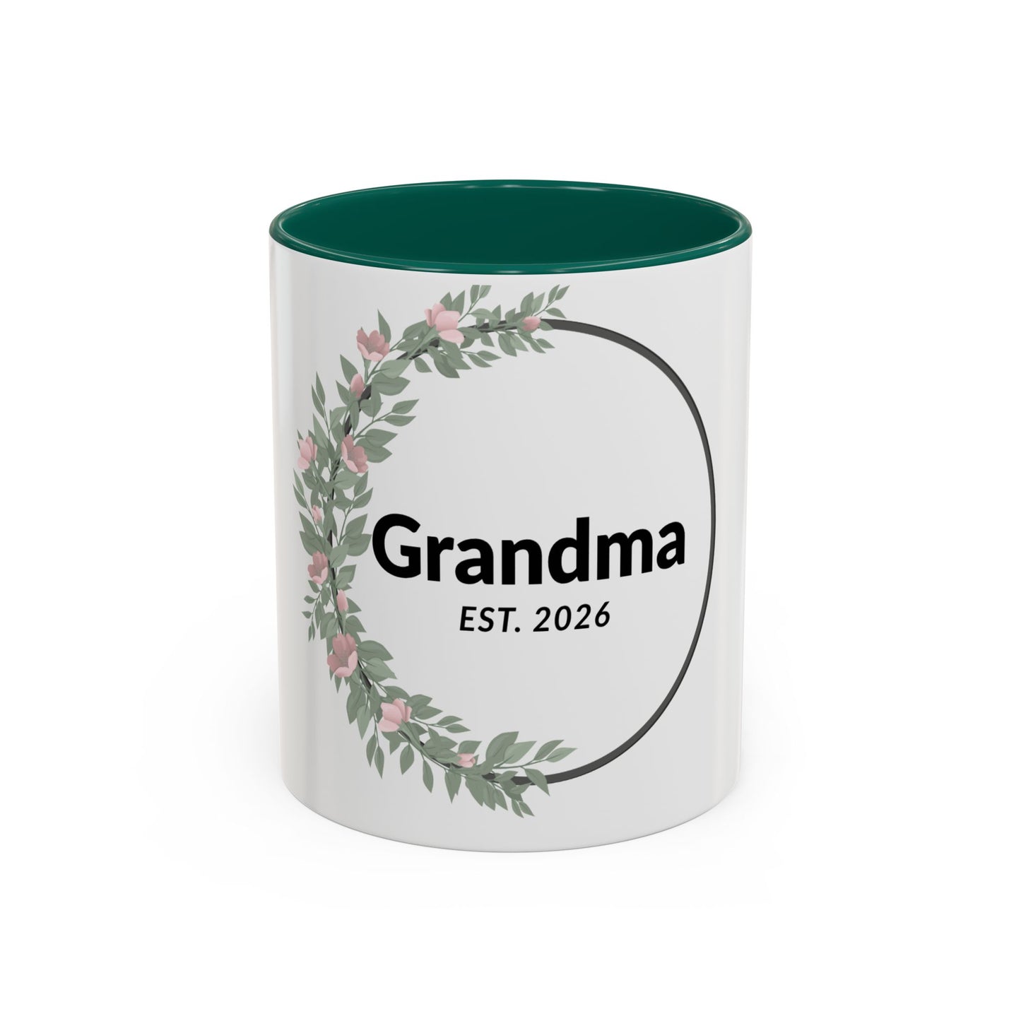 Grandma Est. 2026 Floral Coffee Mug — New Grandma Gift (11oz & 15oz)