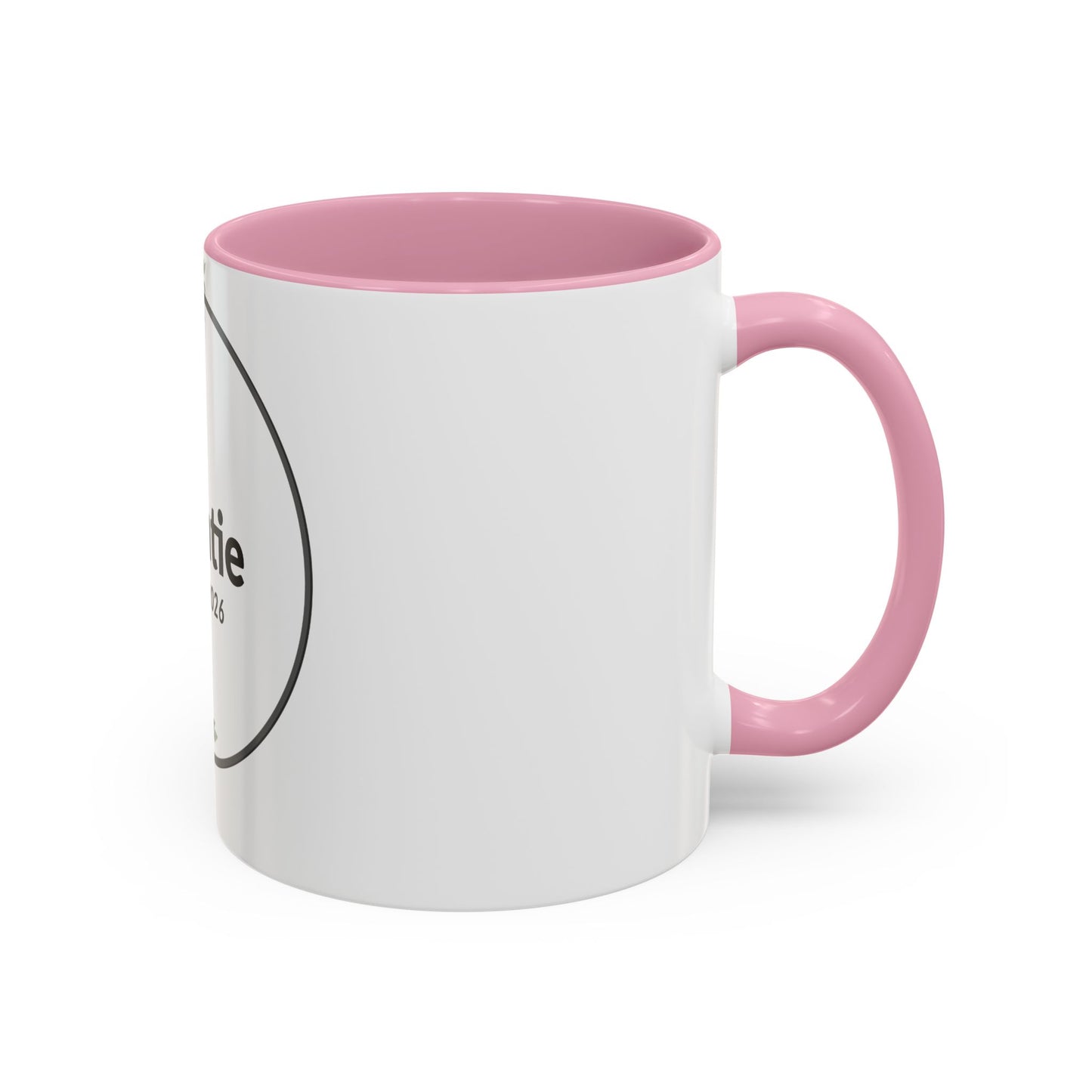 Auntie Est. 2026 Floral Accent Mug — Personalized Gift for New Aunts (11oz, 15oz)