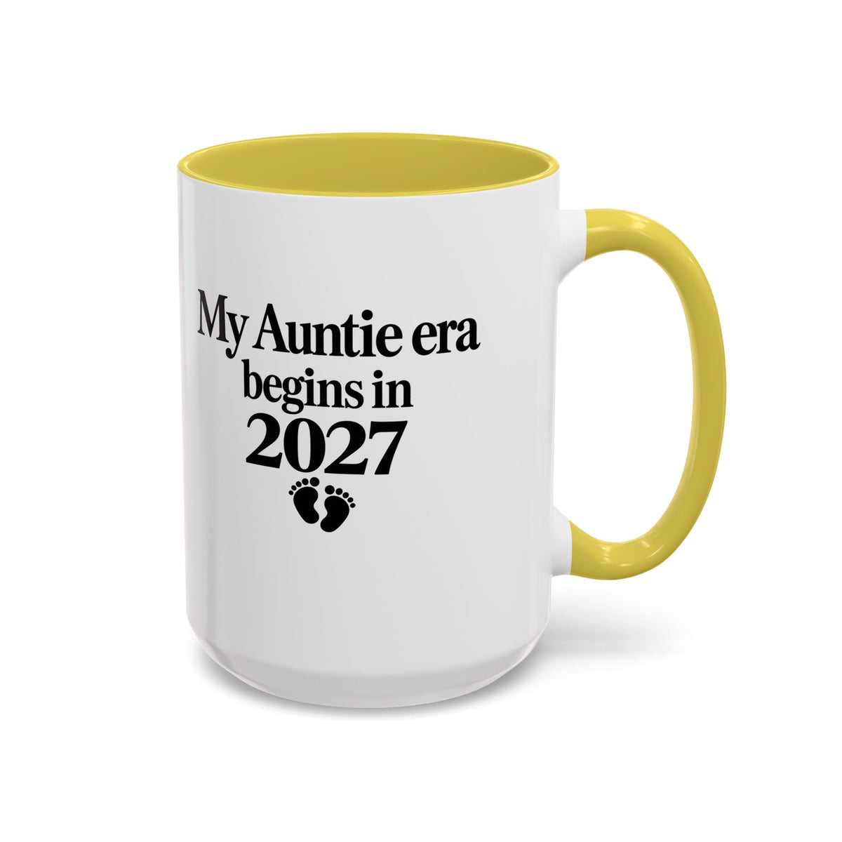 Auntie Est. 2027 Gift-Reveal Ceramic Mug