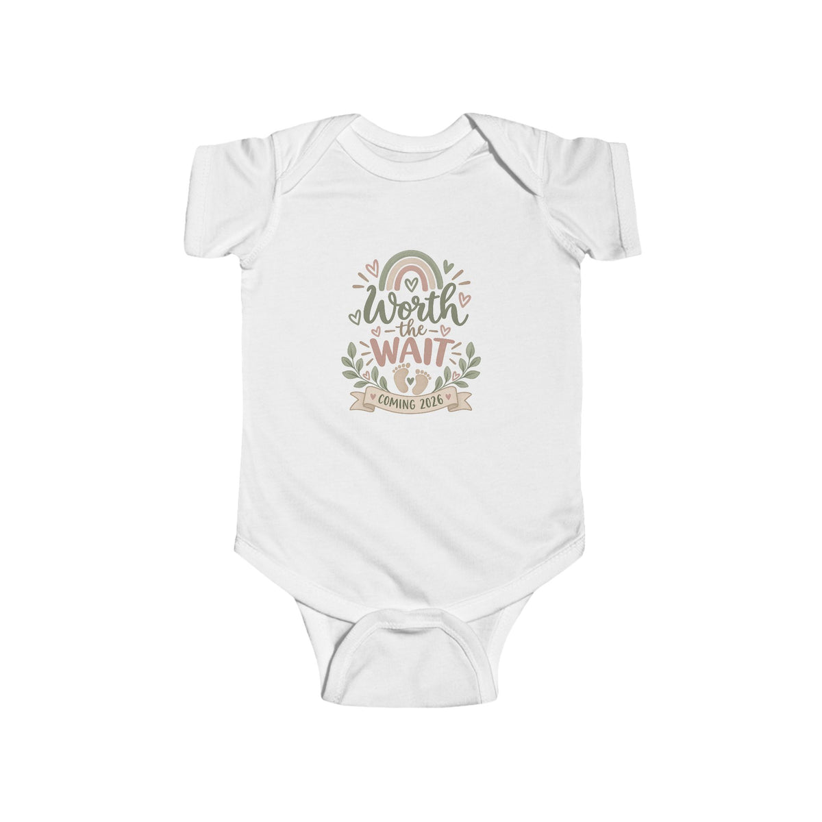 Worth the Wait Coming 2026 Baby Bodysuit