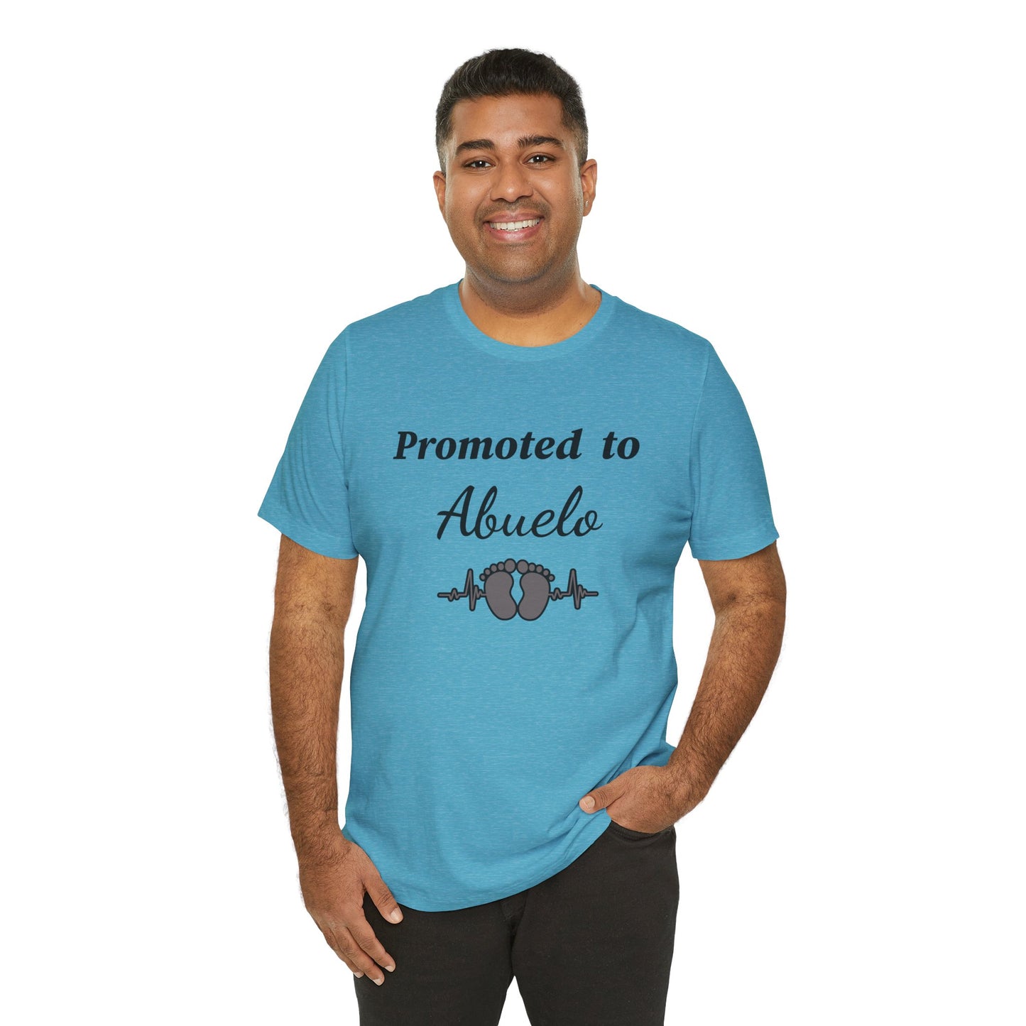 Promoted to Abuelo T-Shirt — New Grandpa Announcement Tee