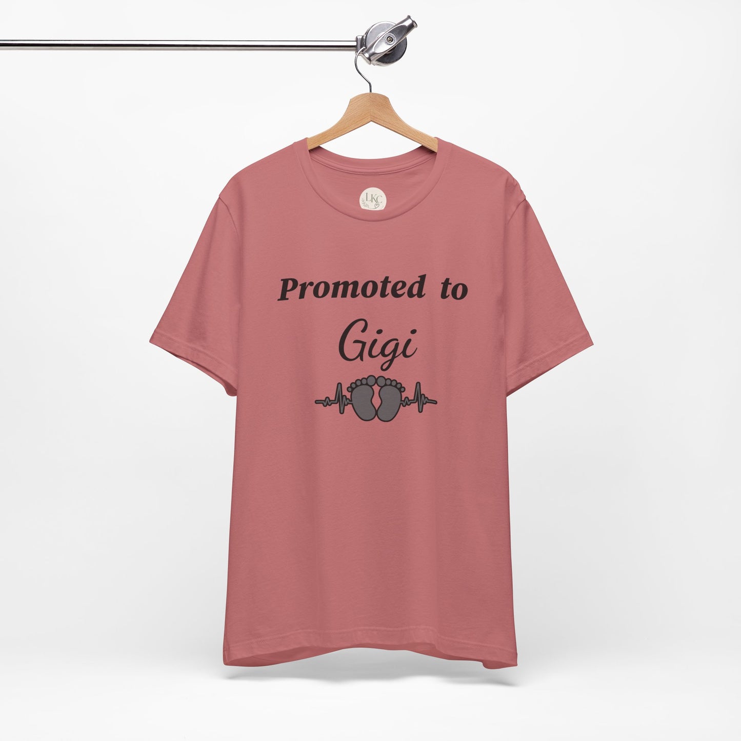 Promoted to Gigi Baby Announcement Tee — New Grandma Gift
