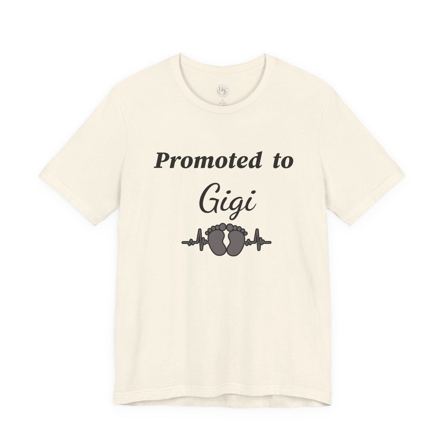 Promoted to Gigi Baby Announcement Tee — New Grandma Gift