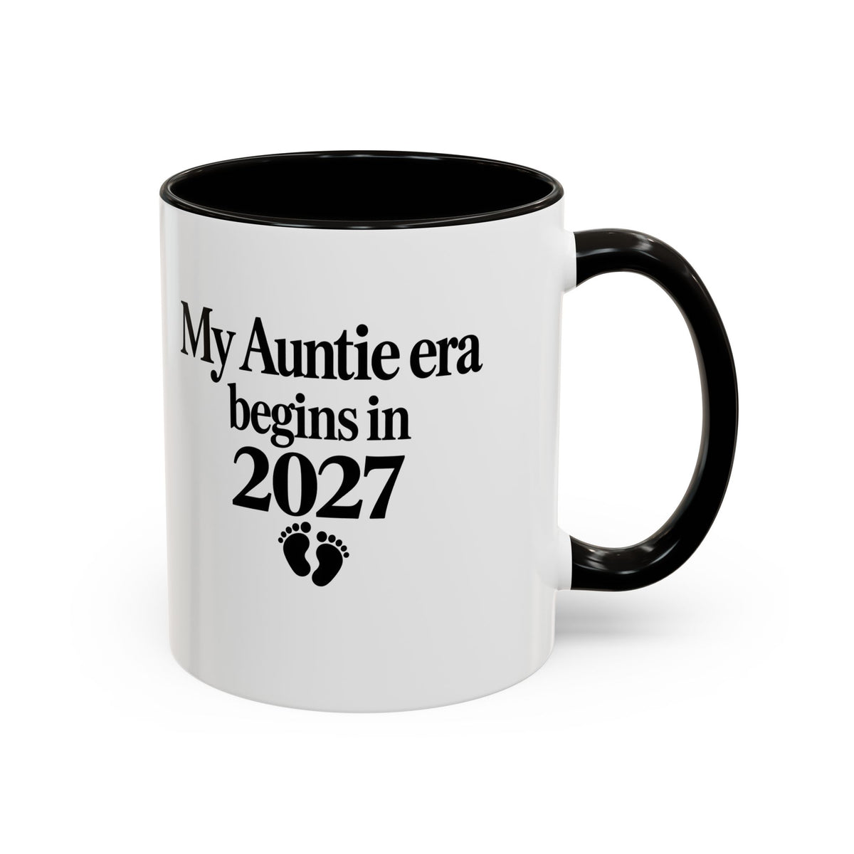 Auntie Est. 2027 Gift-Reveal Ceramic Mug
