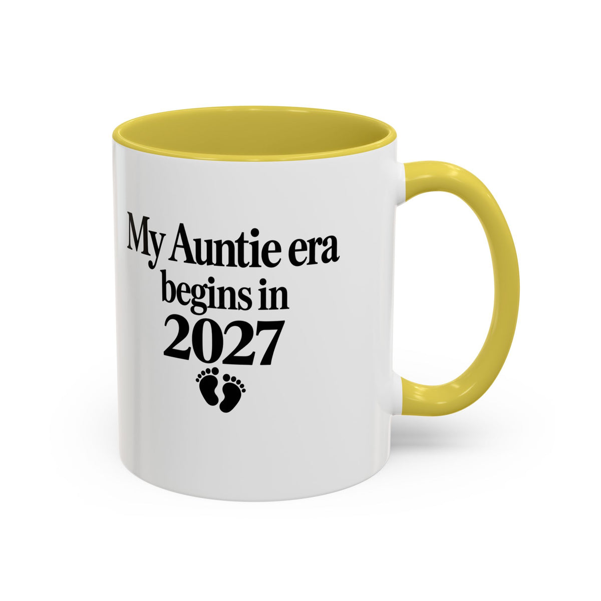 Auntie Est. 2027 Gift-Reveal Ceramic Mug