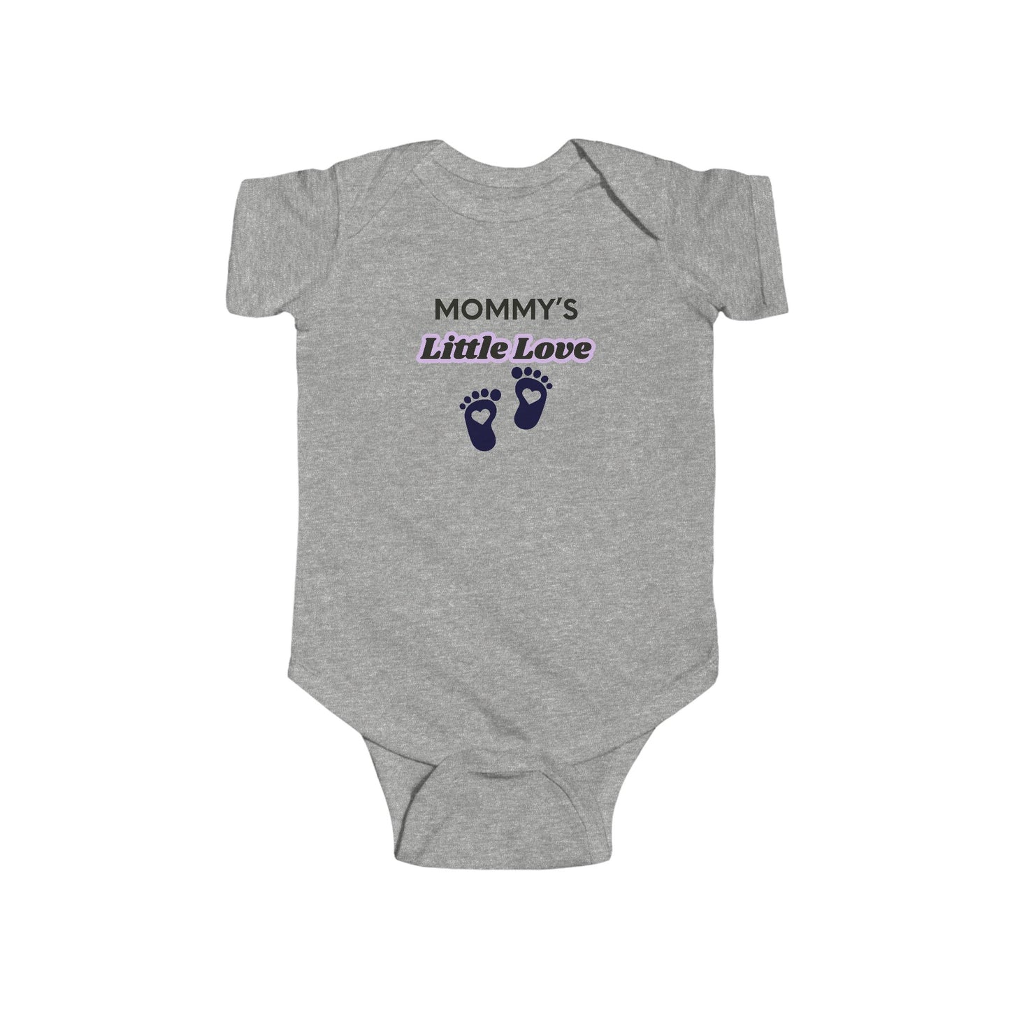 Mommy's Little Love Infant Bodysuit — Baby Footprint Onesie