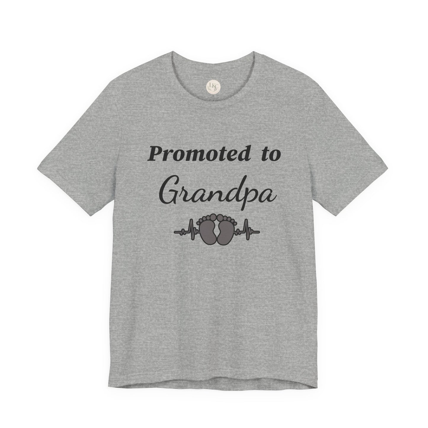 Promoted to Grandpa T-Shirt — New Grandpa Announcement Tee