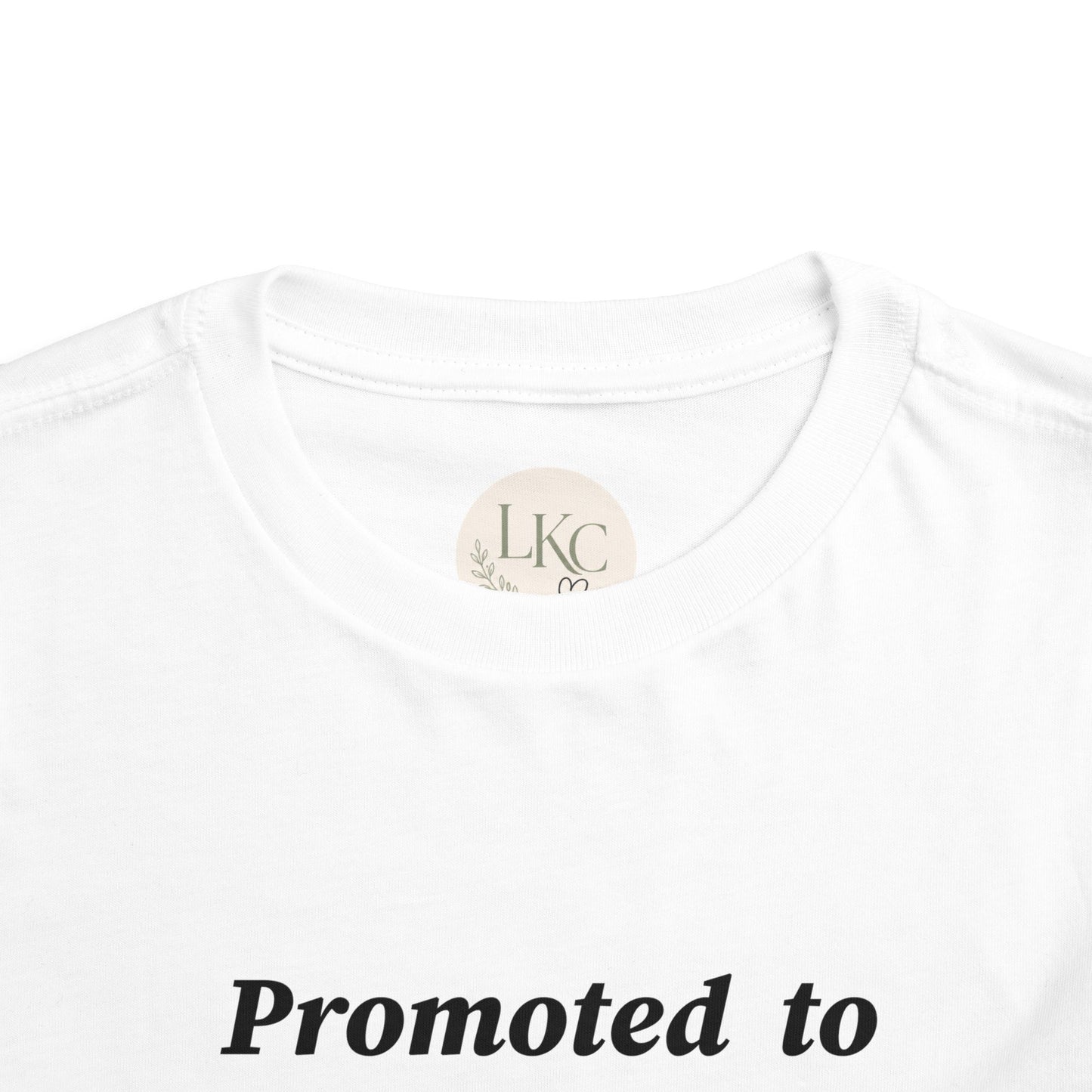 Promoted to Big Sister Toddler Tee — Pregnancy Announcement Shirt