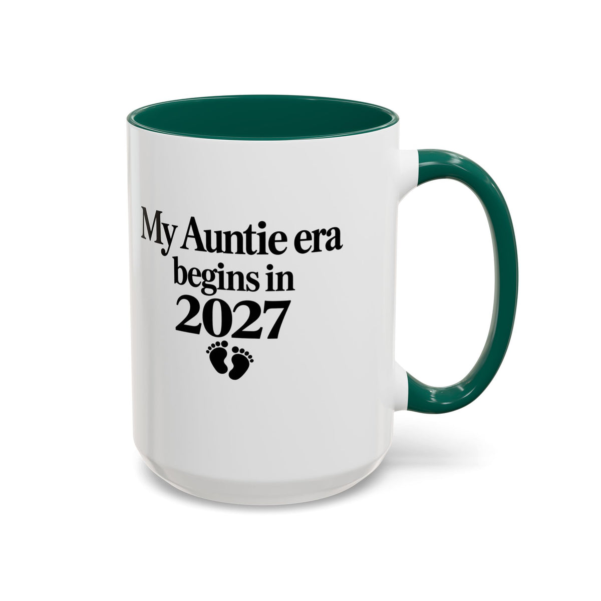Auntie Est. 2027 Gift-Reveal Ceramic Mug