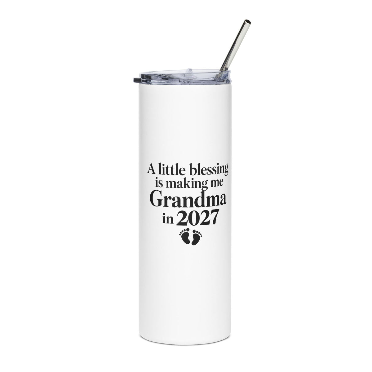 Grandma Est. 2027 Gift-Reveal Stainless Steel Tumbler