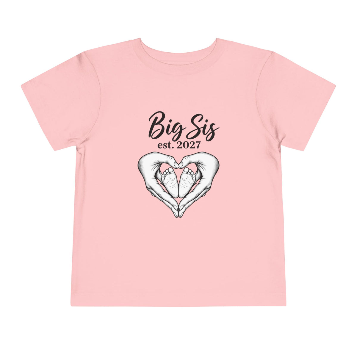 Big Sis Est. 2027 Toddler Tee
