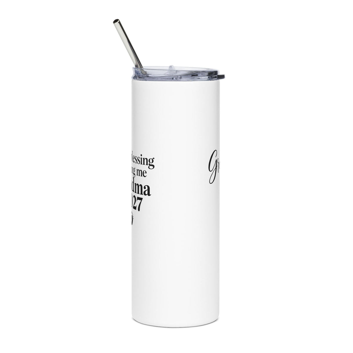 Grandma Est. 2027 Gift-Reveal Stainless Steel Tumbler