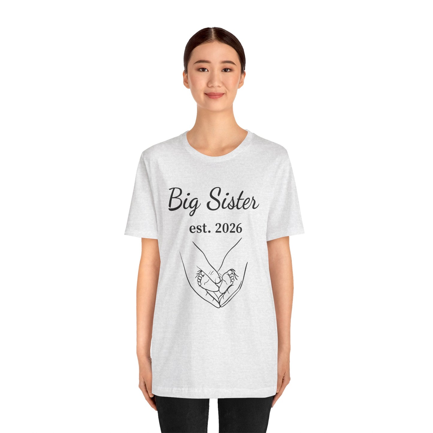 Big Sister est. 2026 T-Shirt — Announcement Tee for Older Sibling