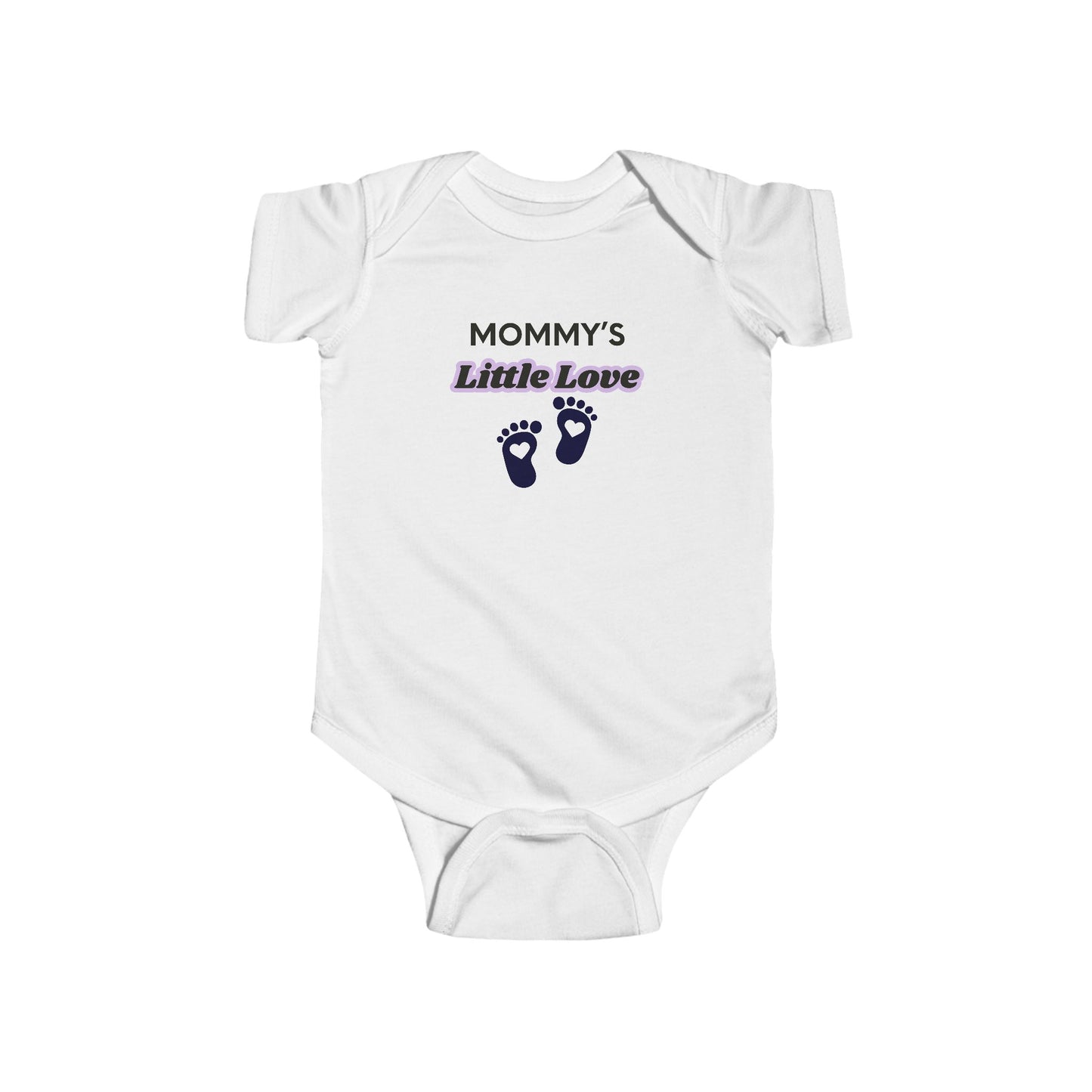 Mommy's Little Love Infant Bodysuit — Baby Footprint Onesie