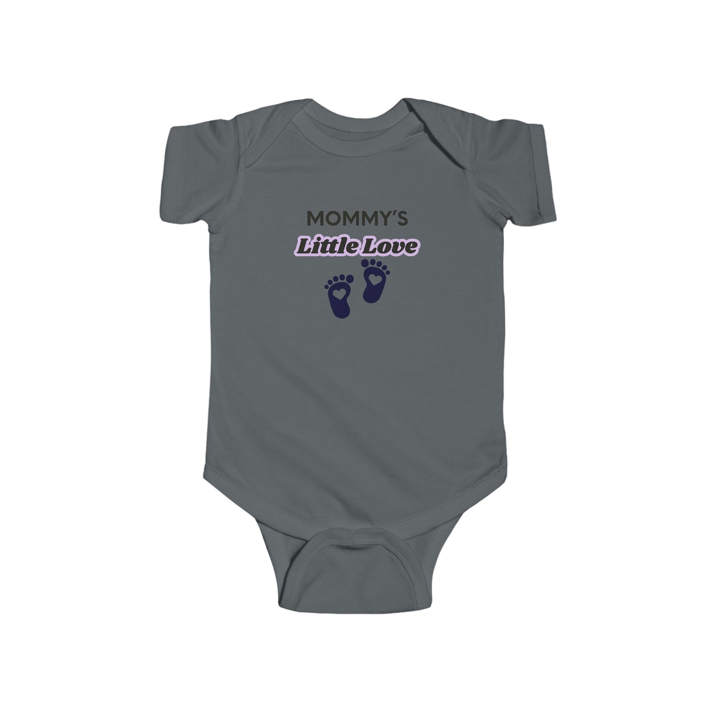 Mommy's Little Love Infant Bodysuit — Baby Footprint Onesie