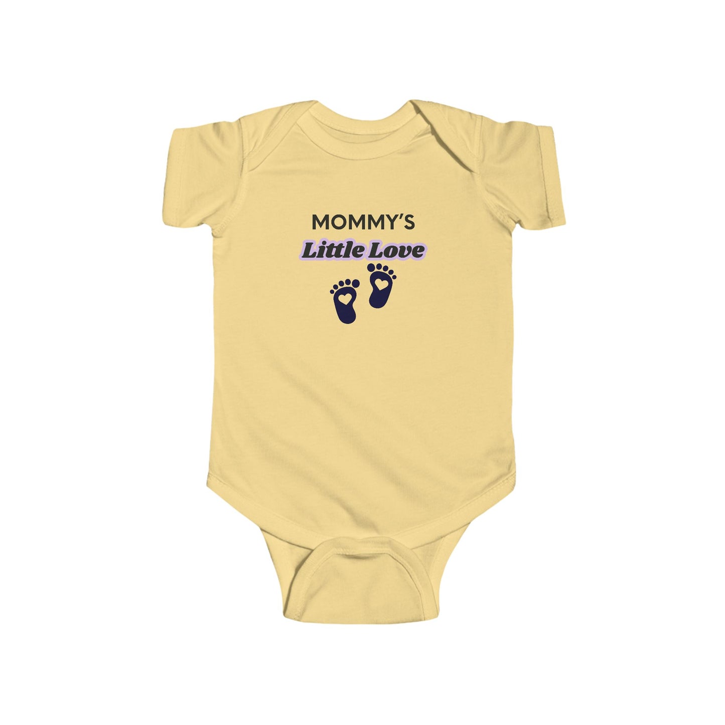 Mommy's Little Love Infant Bodysuit — Baby Footprint Onesie