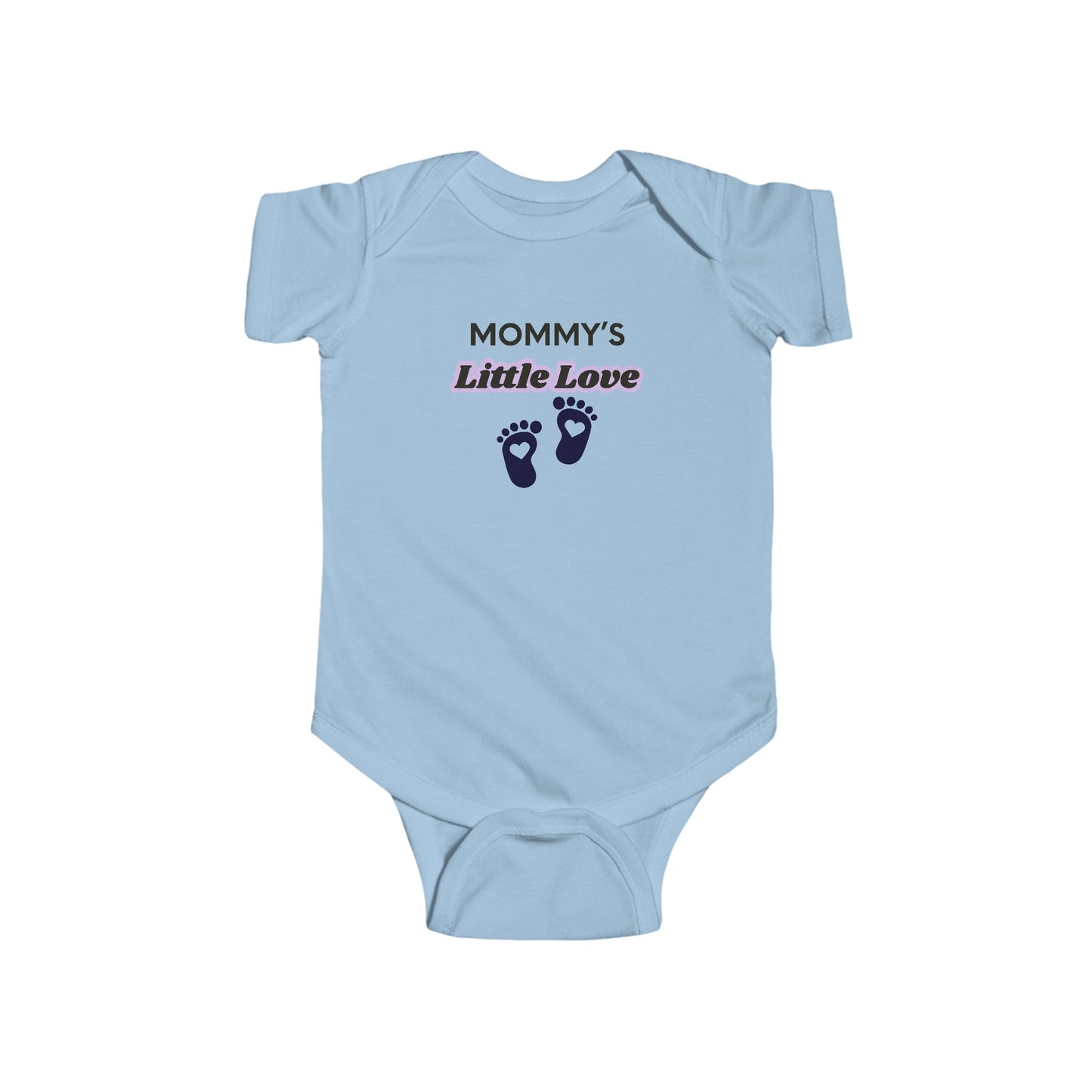 Mommy's Little Love Infant Bodysuit — Baby Footprint Onesie
