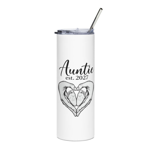 Auntie Est. 2027 Classic & Coordinated Stainless Steel Tumbler