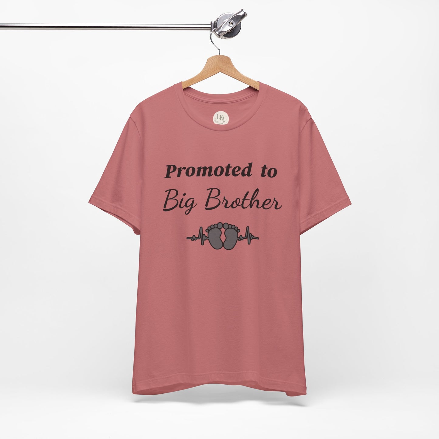 Promoted to Big Brother T-Shirt — New Sibling Announcement Tee