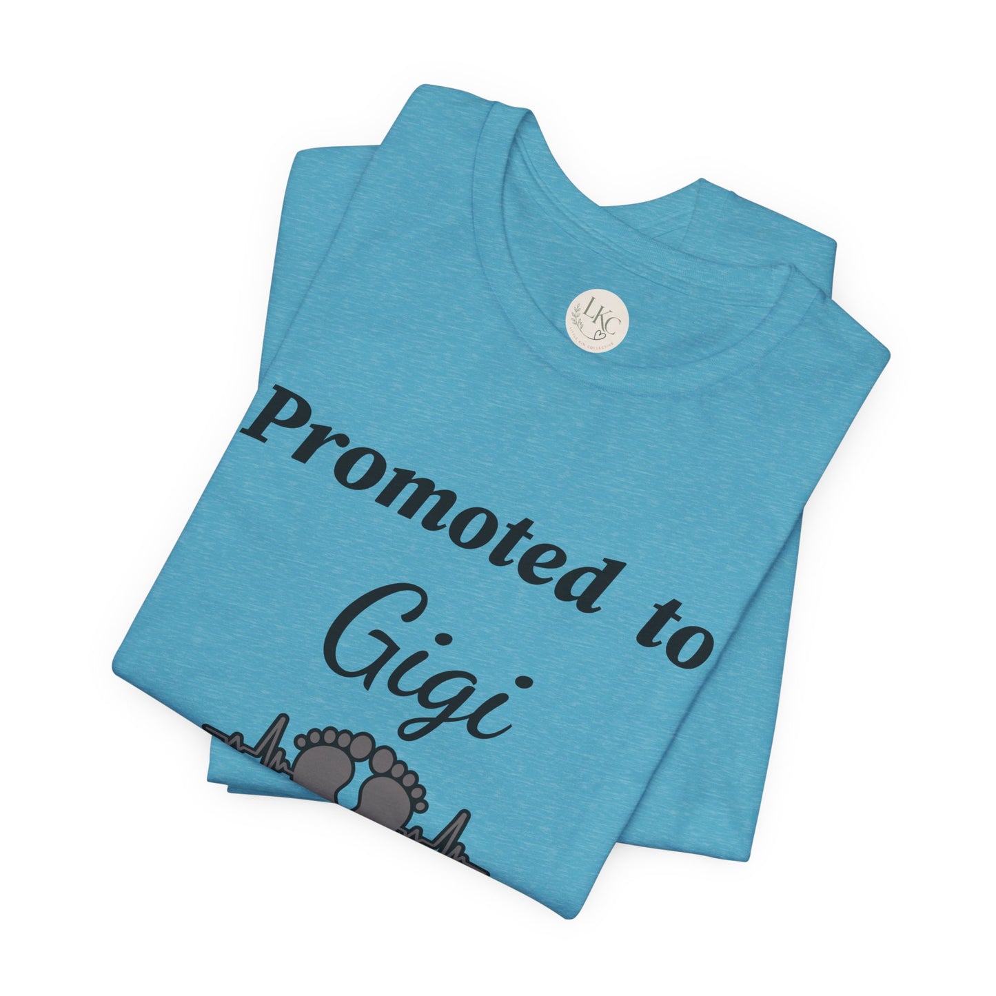 Promoted to Gigi Baby Announcement Tee — New Grandma Gift