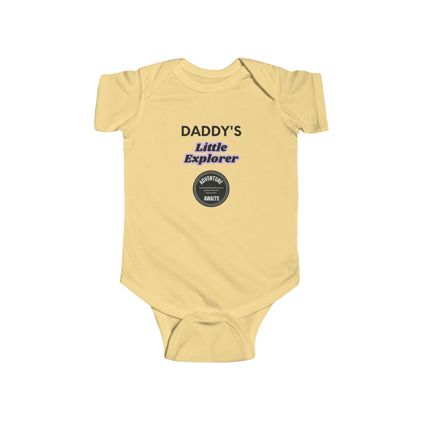 Daddy’s Little Explorer Infant Bodysuit – Baby Onesie with Adventure Badge