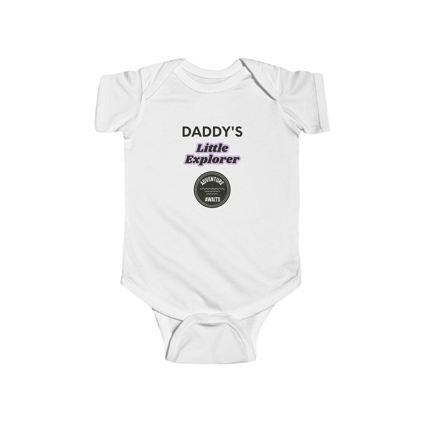 Daddy’s Little Explorer Infant Bodysuit – Baby Onesie with Adventure Badge