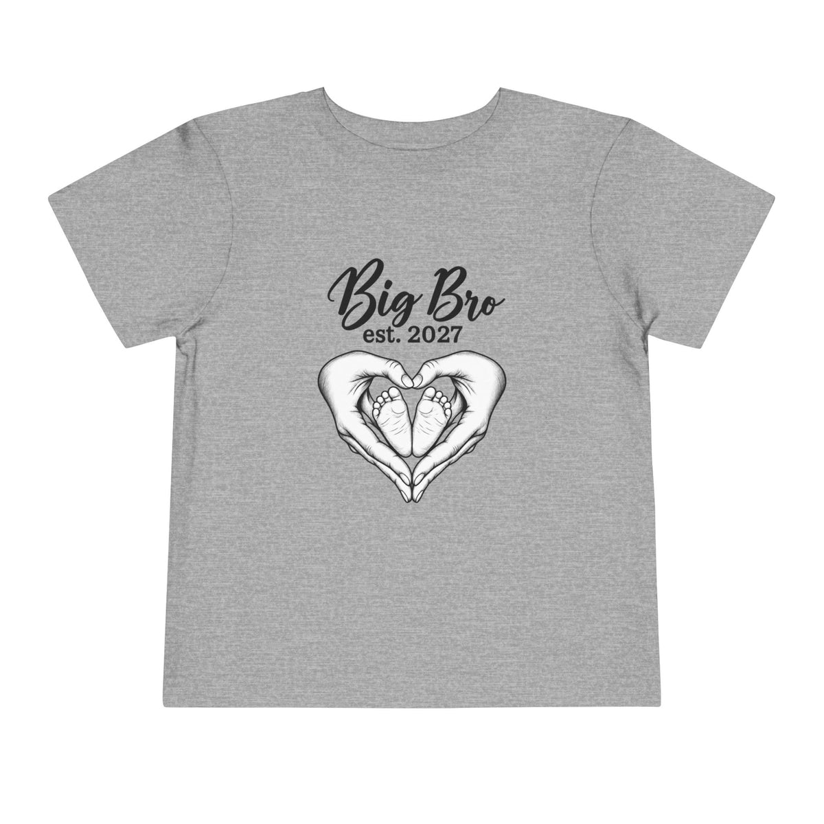 Big Bro Est. 2027 Toddler Tee