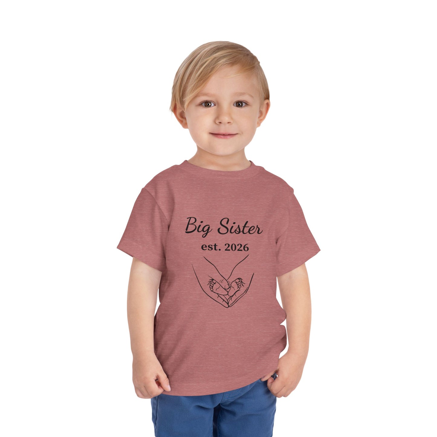 Big Sister est. 2026 Toddler Tee — Pregnancy Announcement Shirt