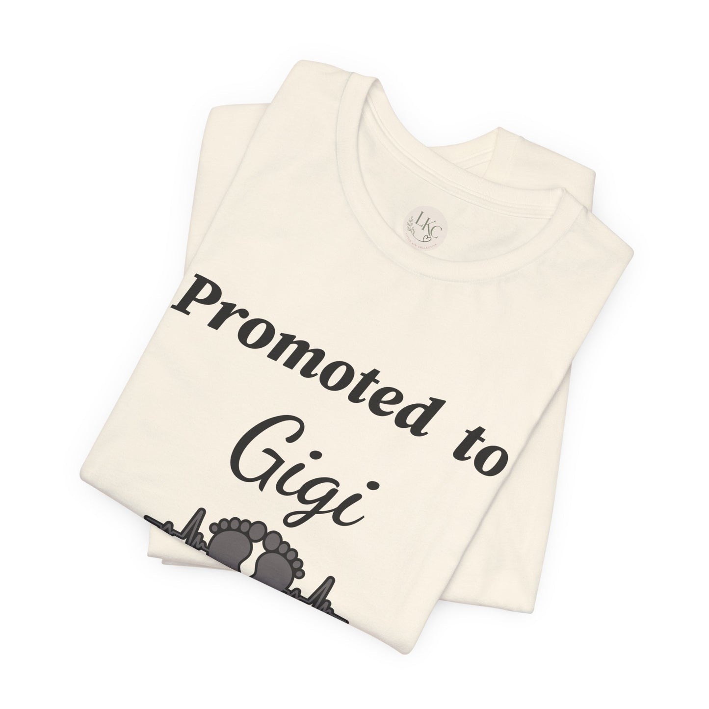 Promoted to Gigi Baby Announcement Tee — New Grandma Gift