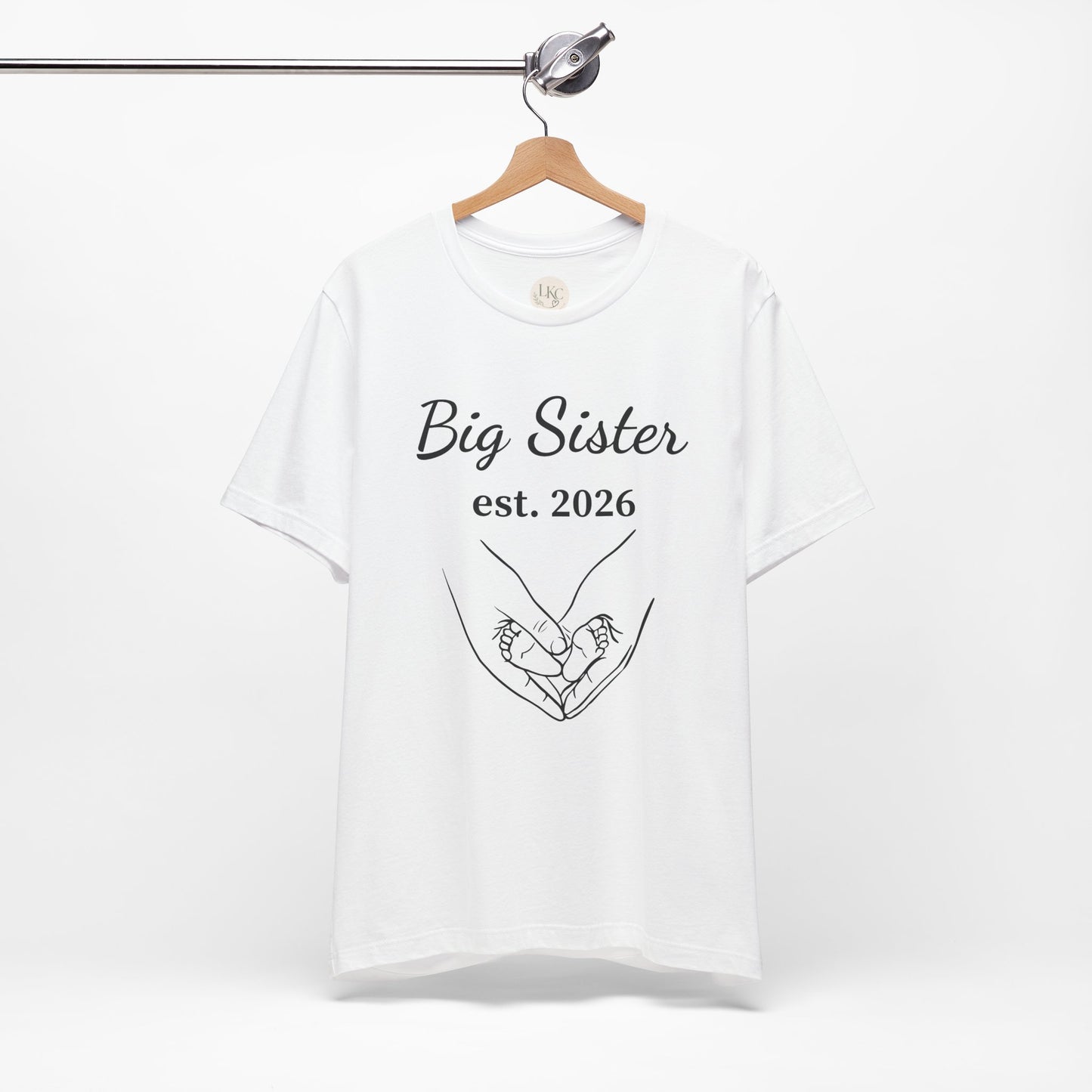 Big Sister est. 2026 T-Shirt — Announcement Tee for Older Sibling