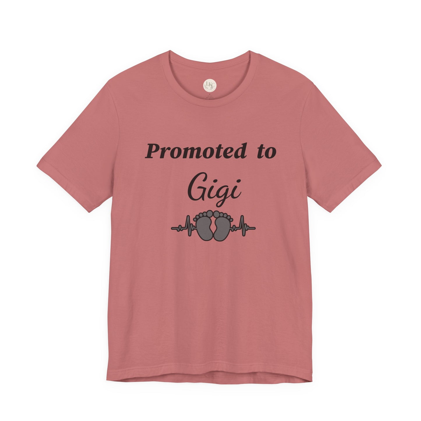 Promoted to Gigi Baby Announcement Tee — New Grandma Gift
