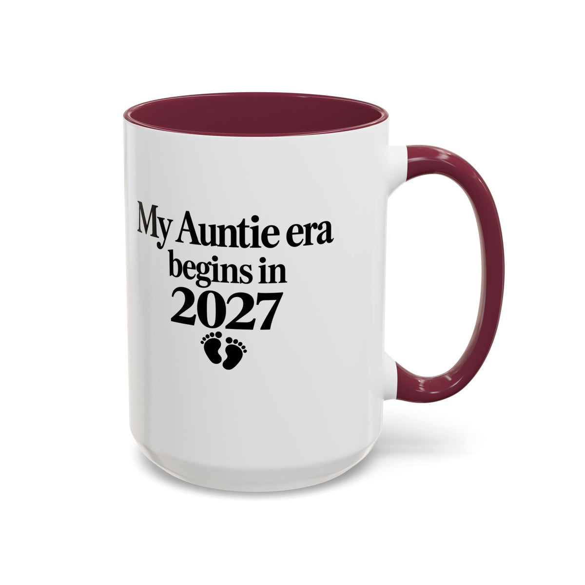 Auntie Est. 2027 Gift-Reveal Ceramic Mug