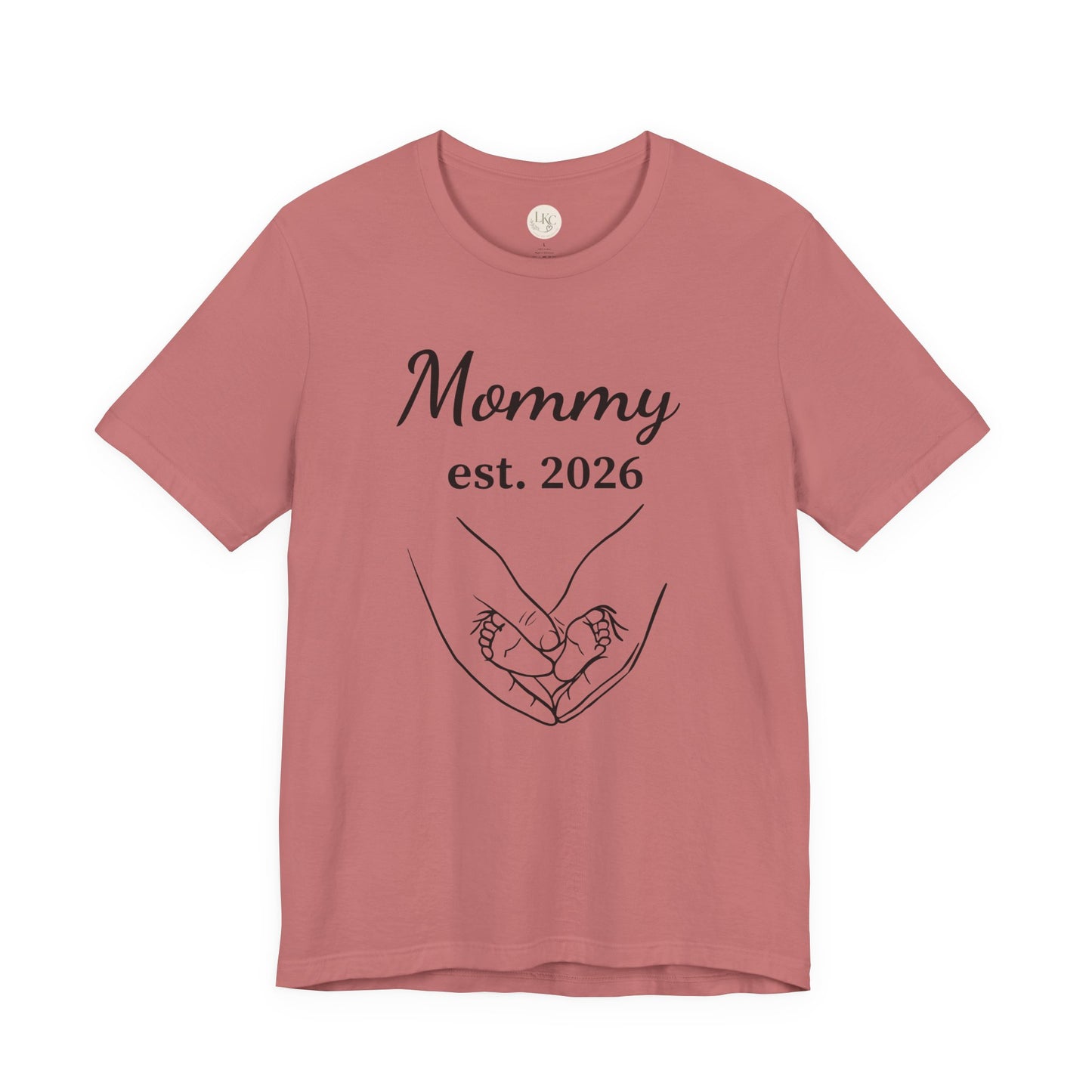Mommy Est. 2026 T‑Shirt — New Mom Pregnancy Announcement Tee