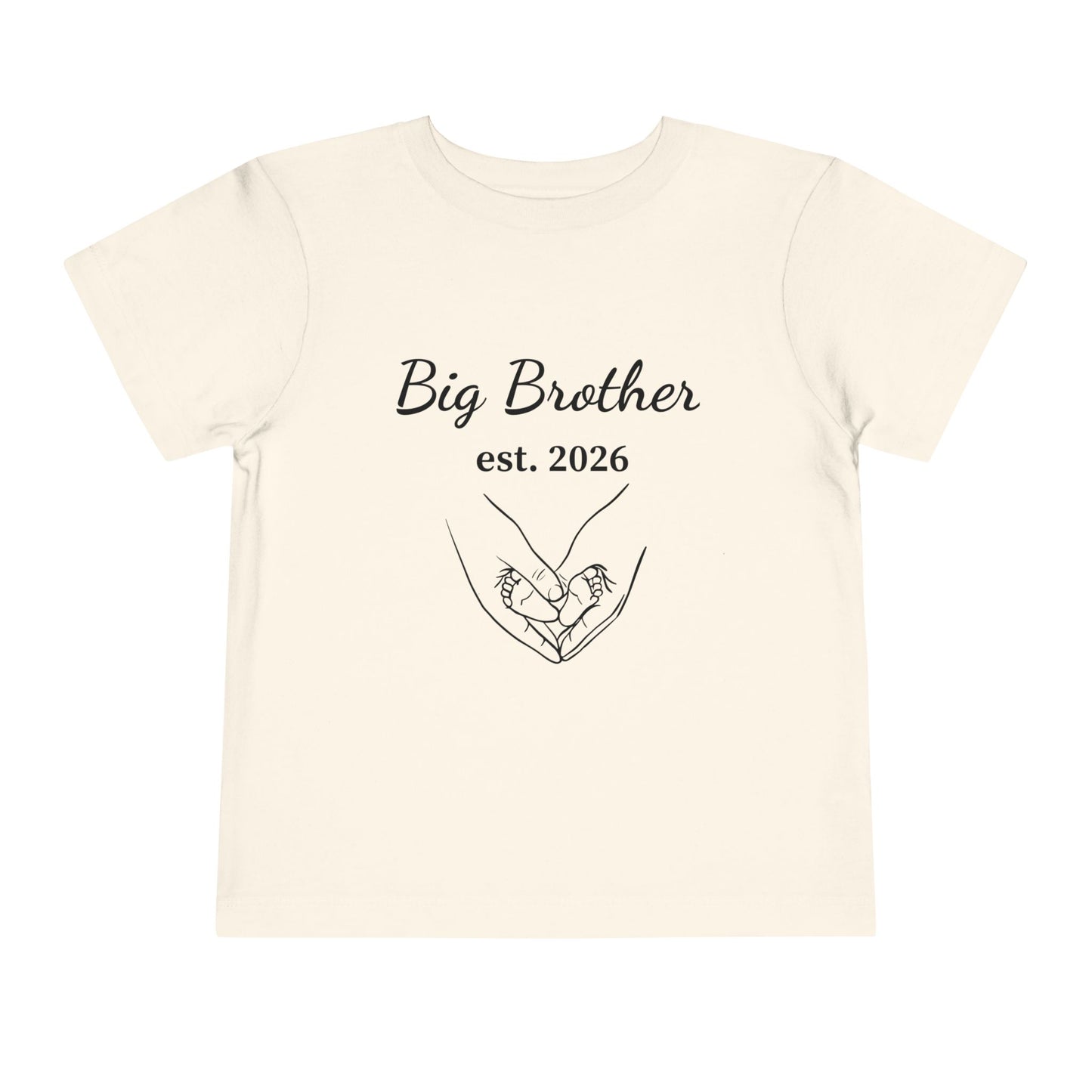 Big Brother est. 2026 Toddler Tee — New Sibling Announcement Shirt