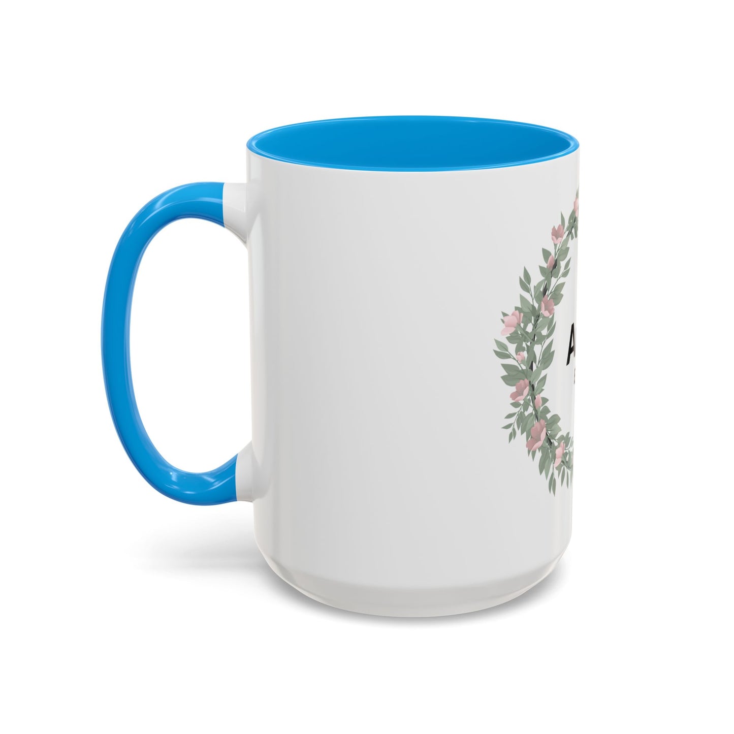 Auntie Est. 2026 Floral Accent Mug — Personalized Gift for New Aunts (11oz, 15oz)