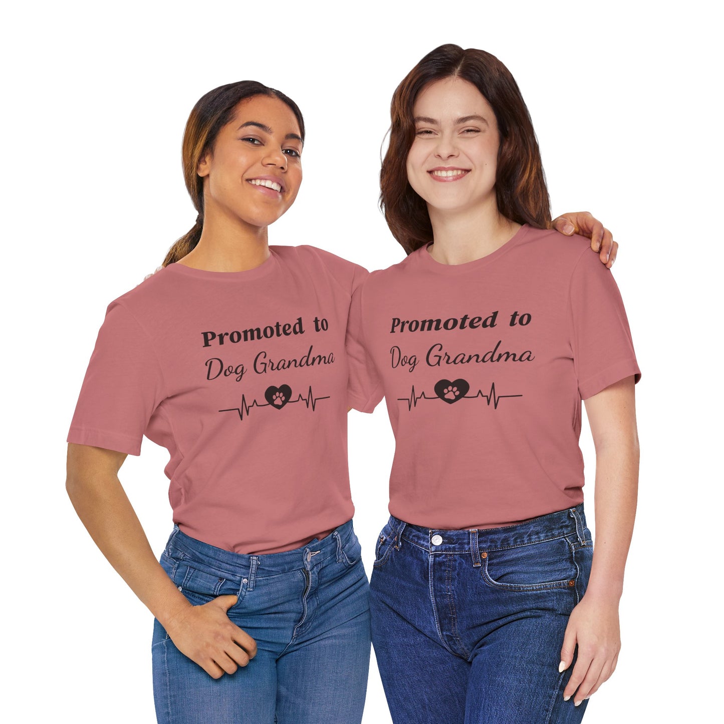 Promoted to Dog Grandma T-Shirt — Funny Pet Lover Tee for New Dog Grandmothers