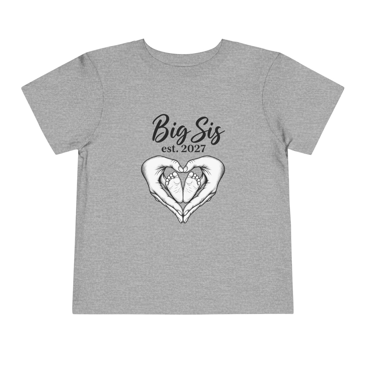 Big Sis Est. 2027 Toddler Tee