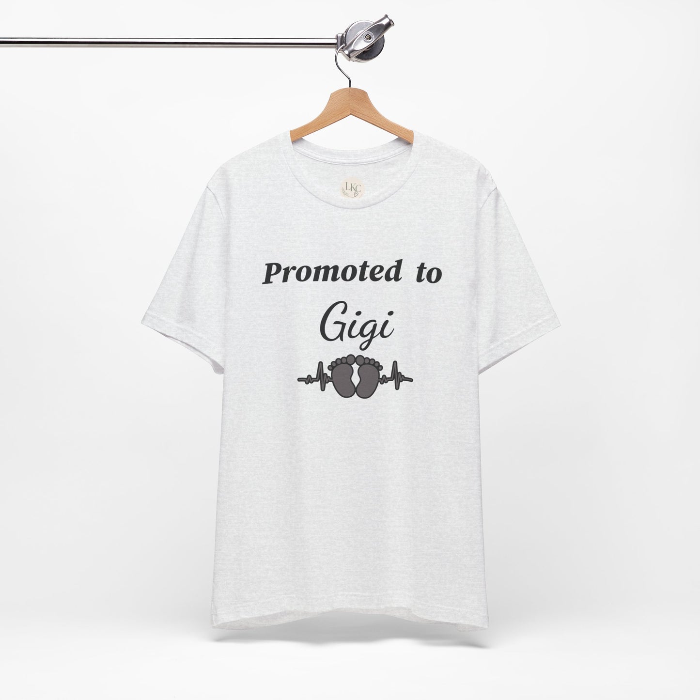 Promoted to Gigi Baby Announcement Tee — New Grandma Gift