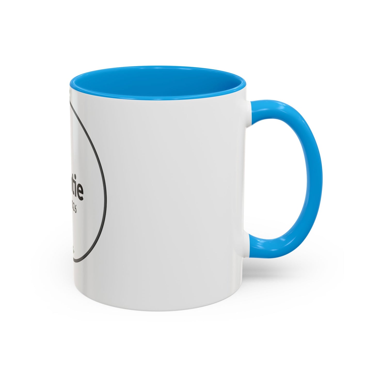 Auntie Est. 2026 Floral Accent Mug — Personalized Gift for New Aunts (11oz, 15oz)