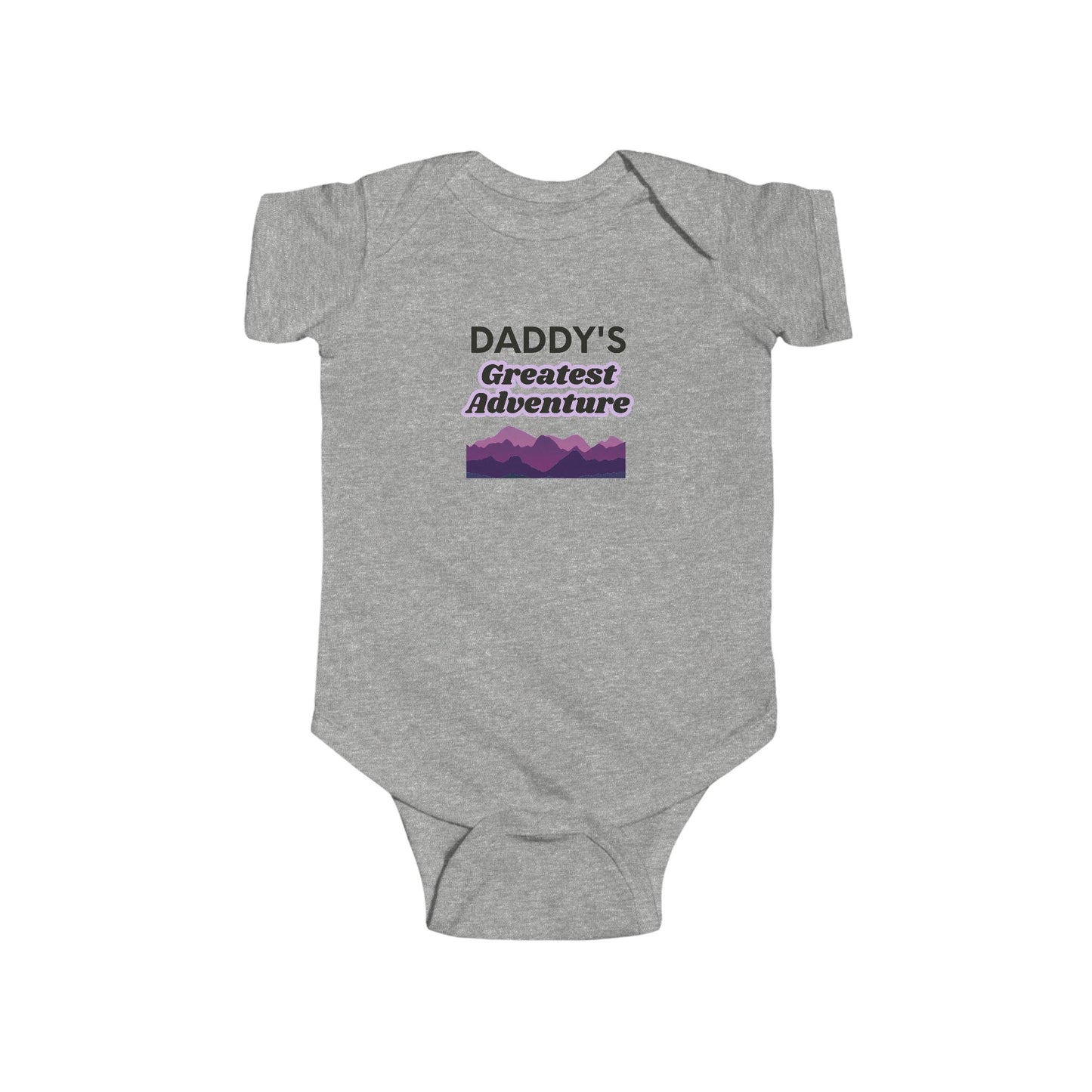Baby Bodysuit — "Daddy's Greatest Adventure" Mountain Baby Onesie