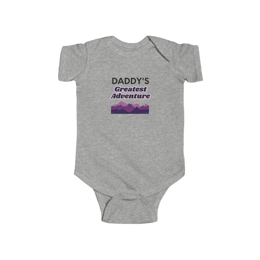 Baby Bodysuit — "Daddy's Greatest Adventure" Mountain Baby Onesie
