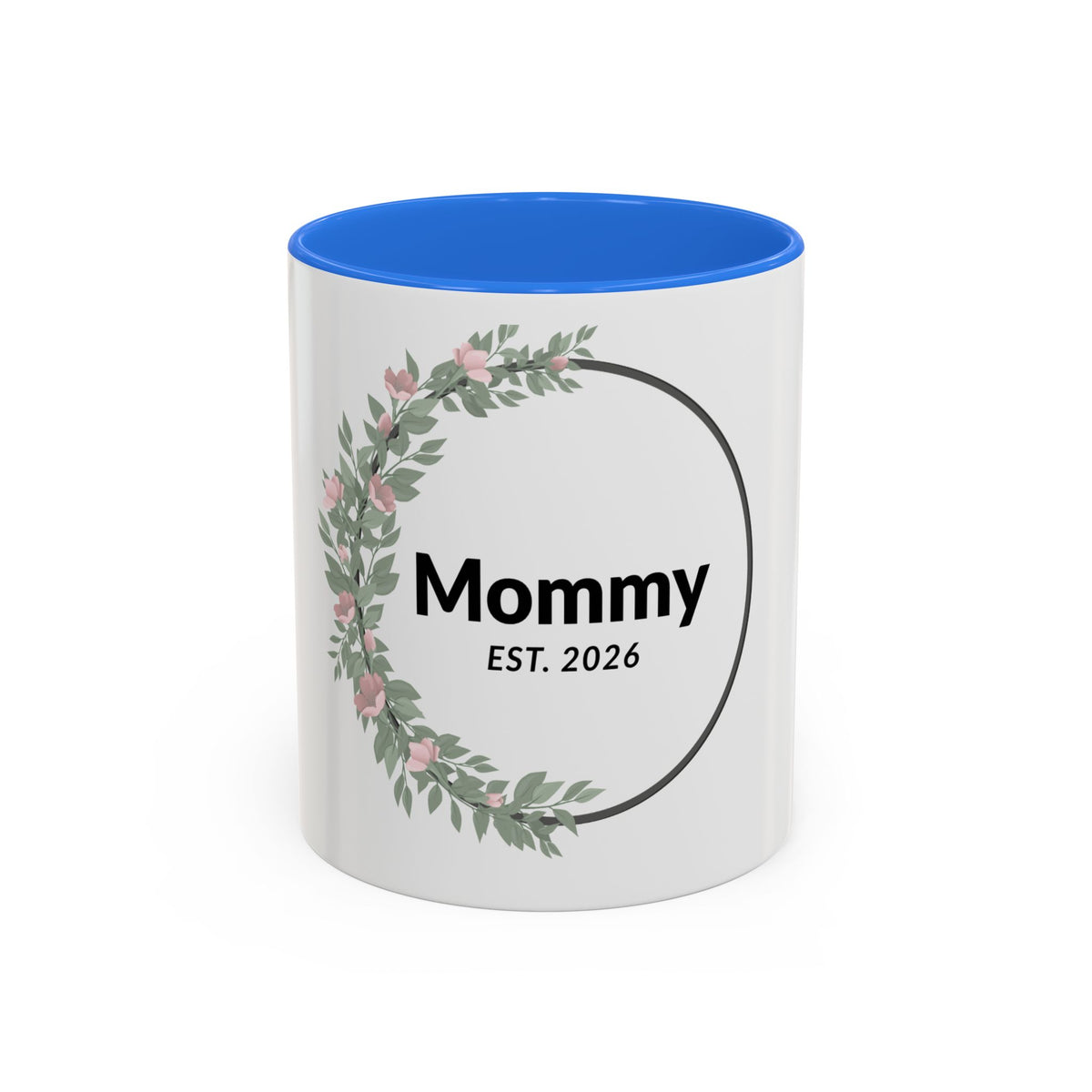 Mommy Est. 2026 Floral Mug