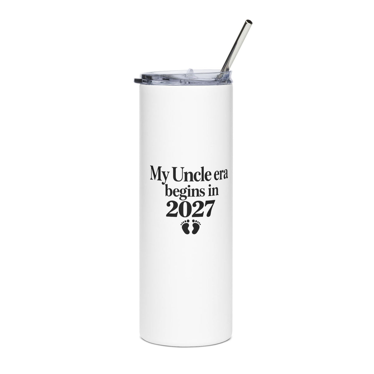 Uncle Est. 2027 Gift-Reveal Stainless Steel Tumbler