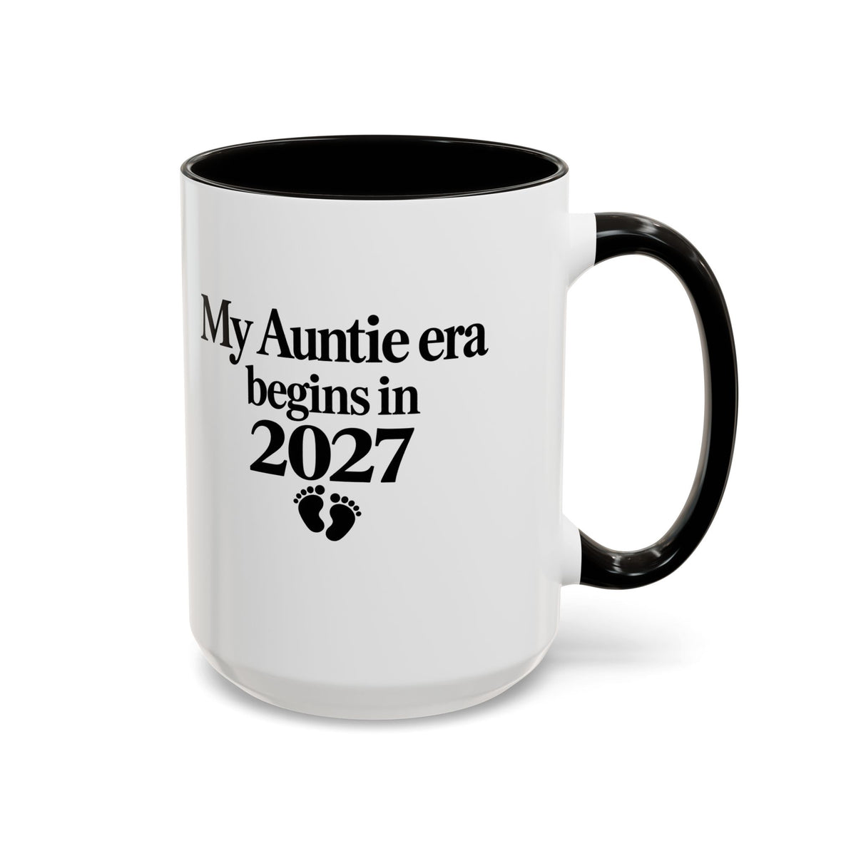 Auntie Est. 2027 Gift-Reveal Ceramic Mug