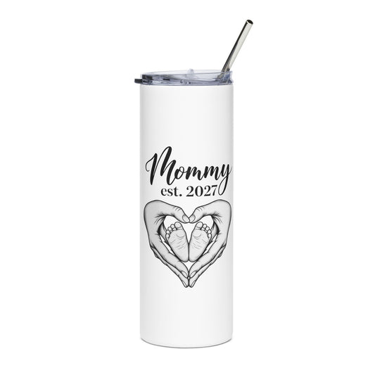 Mommy Est. 2027 Classic & Coordinated Stainless Steel Tumbler