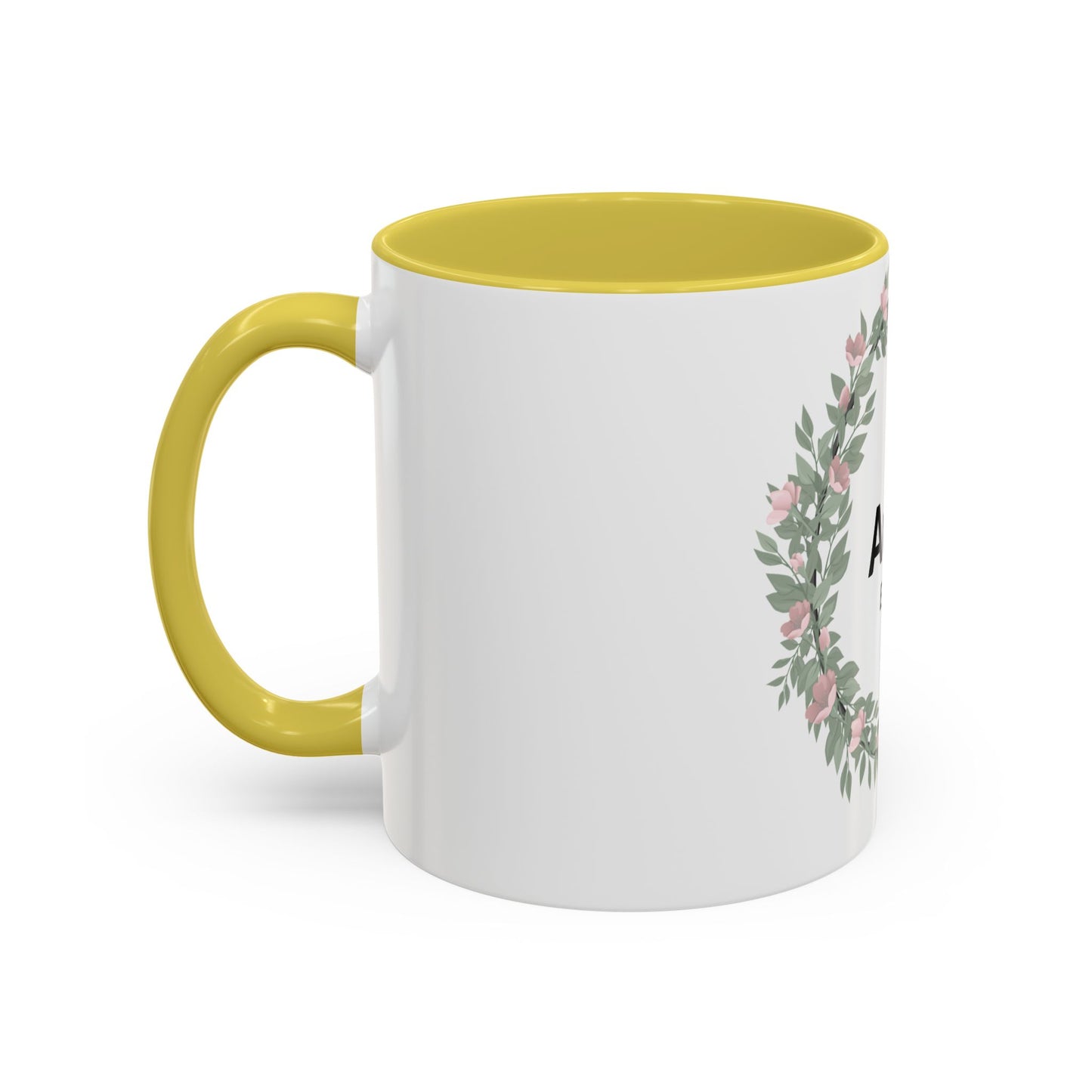 Auntie Est. 2026 Floral Accent Mug — Personalized Gift for New Aunts (11oz, 15oz)